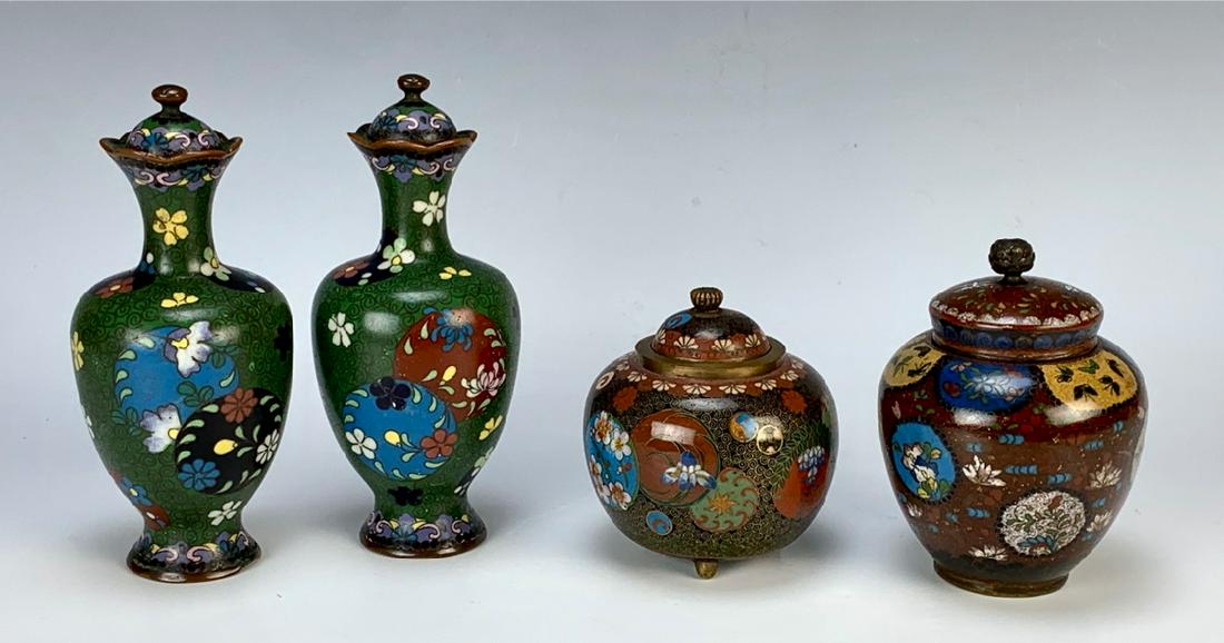 Group of 4 Cloisonne Items C.1900 (1 of 4)