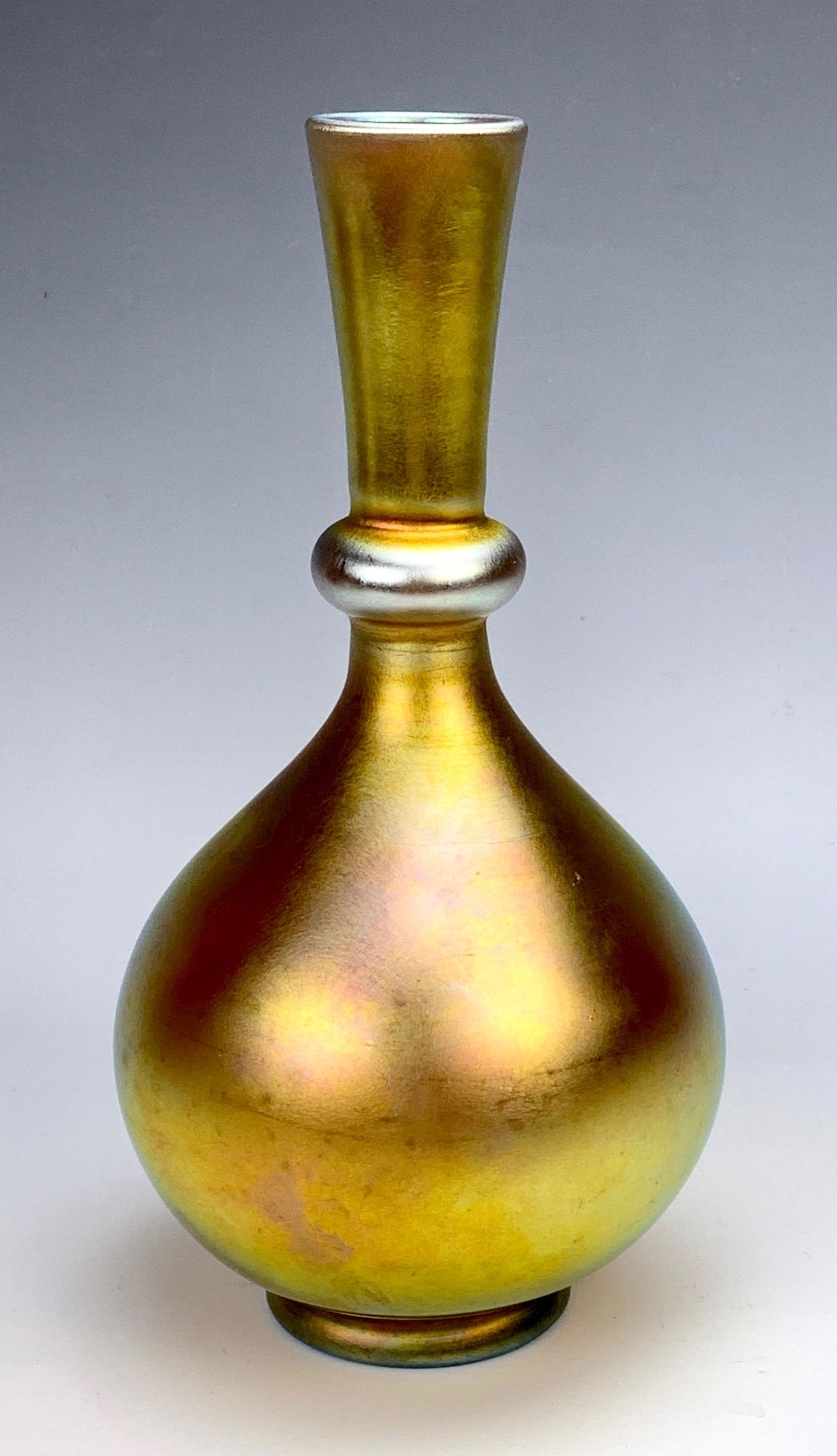 Signed Steuben  Aurene Gold Vase (1 of 3)