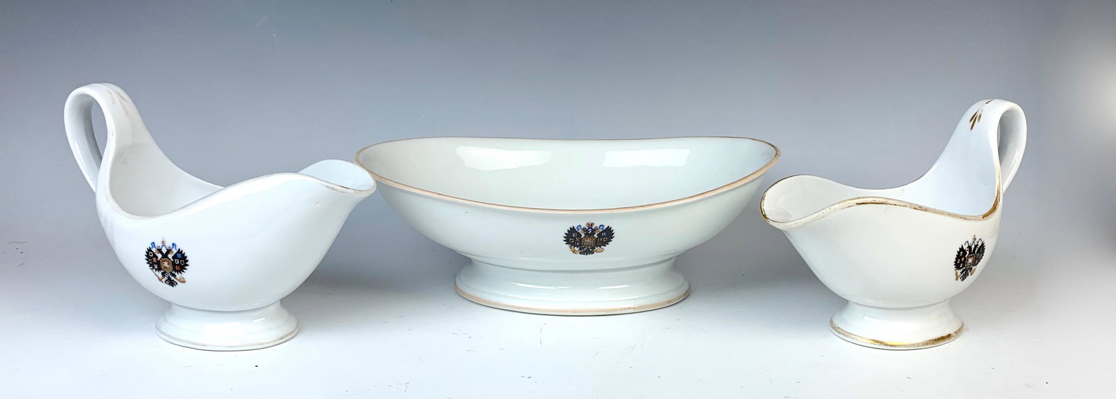 3 Pcs. Kuznetsov Russian Porcelain Set (1 of 4)