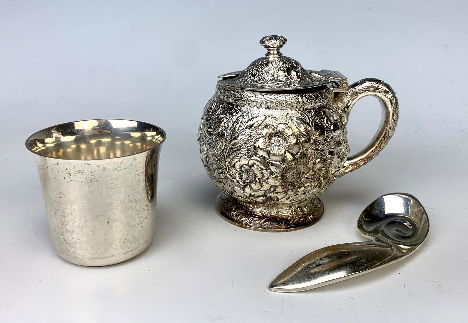 3 Tiffany Items 2 sterling silver, 1 silverplate (1 of 4)