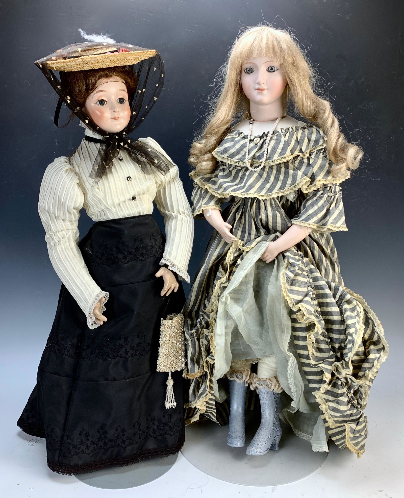 Lot of 2 Large Repro Dolls (1 of 1)