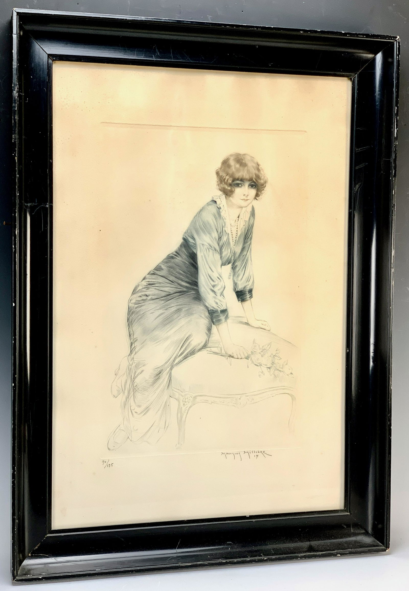 Maurice Milliere Signed Etching (1 of 3)