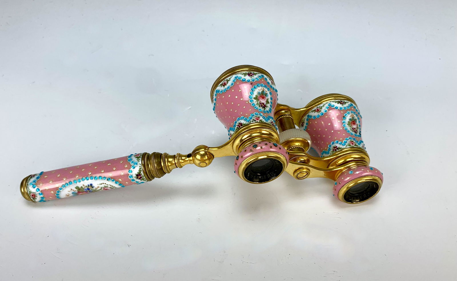 Late 19th C French Enamel Opera Glasses (1 of 6)