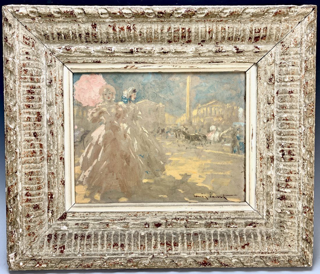 Louis Icart Place De La Concorde Oil Painting (1 of 5)