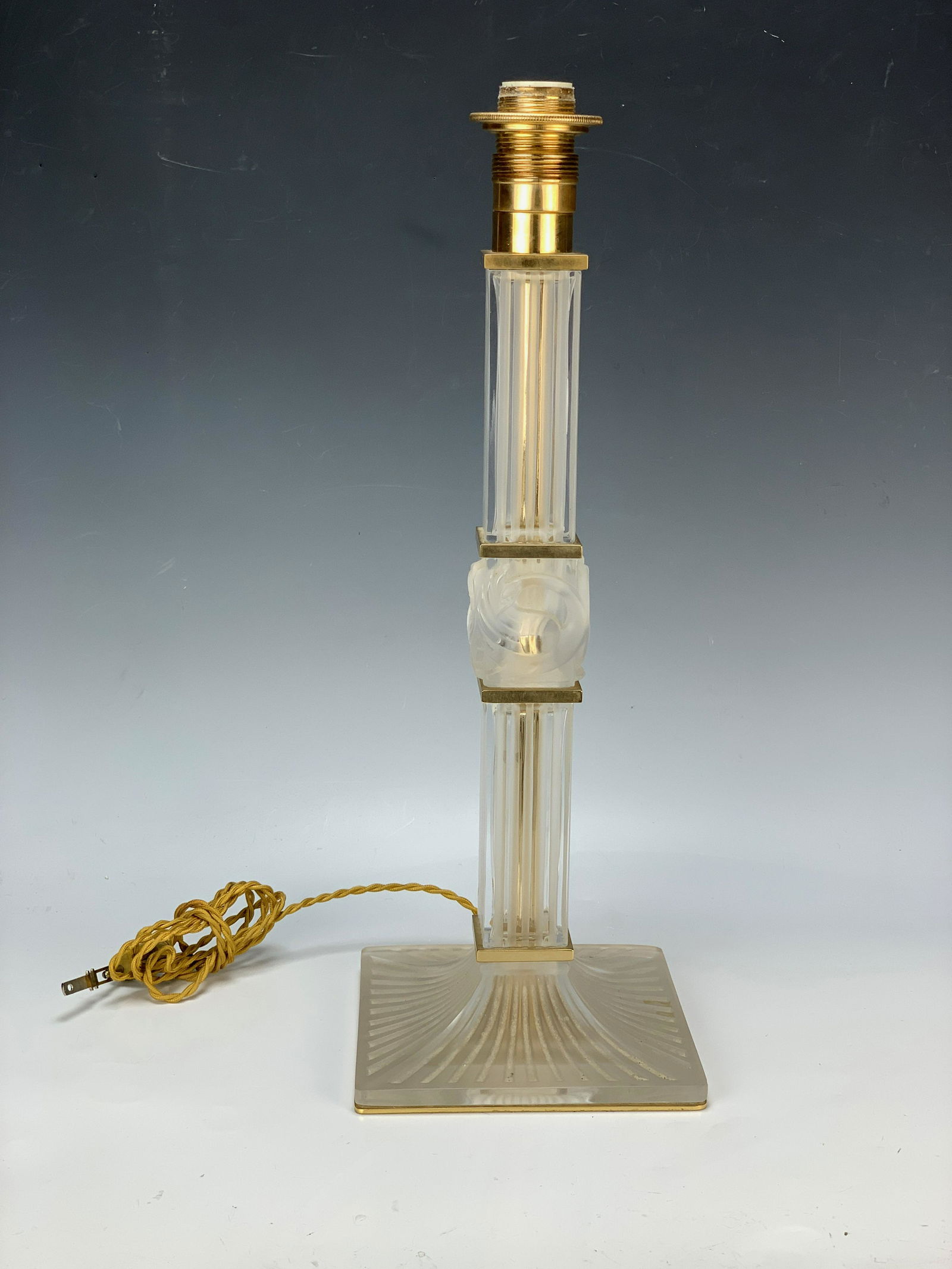 Rare Lalique Crystal "Josephine" Lamp (1 of 3)