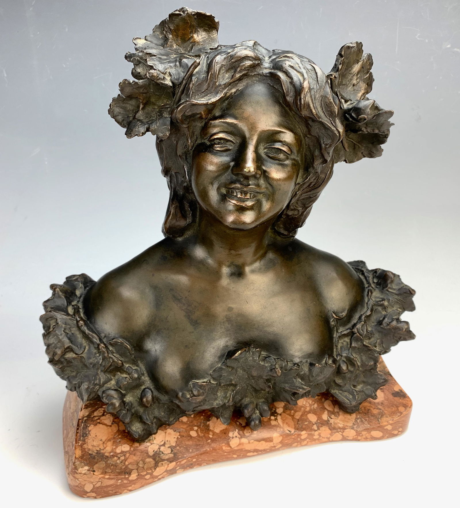 Antique Bronze Sculpture Bust of a Beauty (1 of 4)