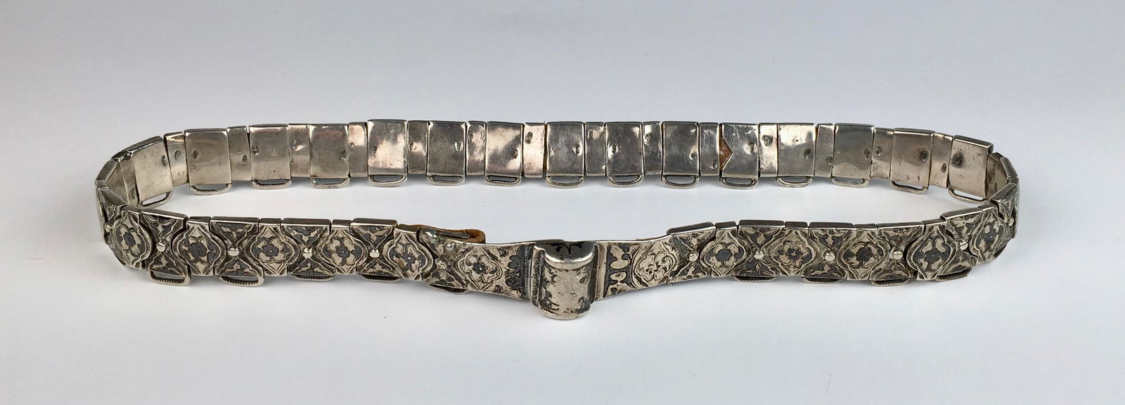 Russian Silver Niello Ladies Belt C. 1900 (1 of 7)