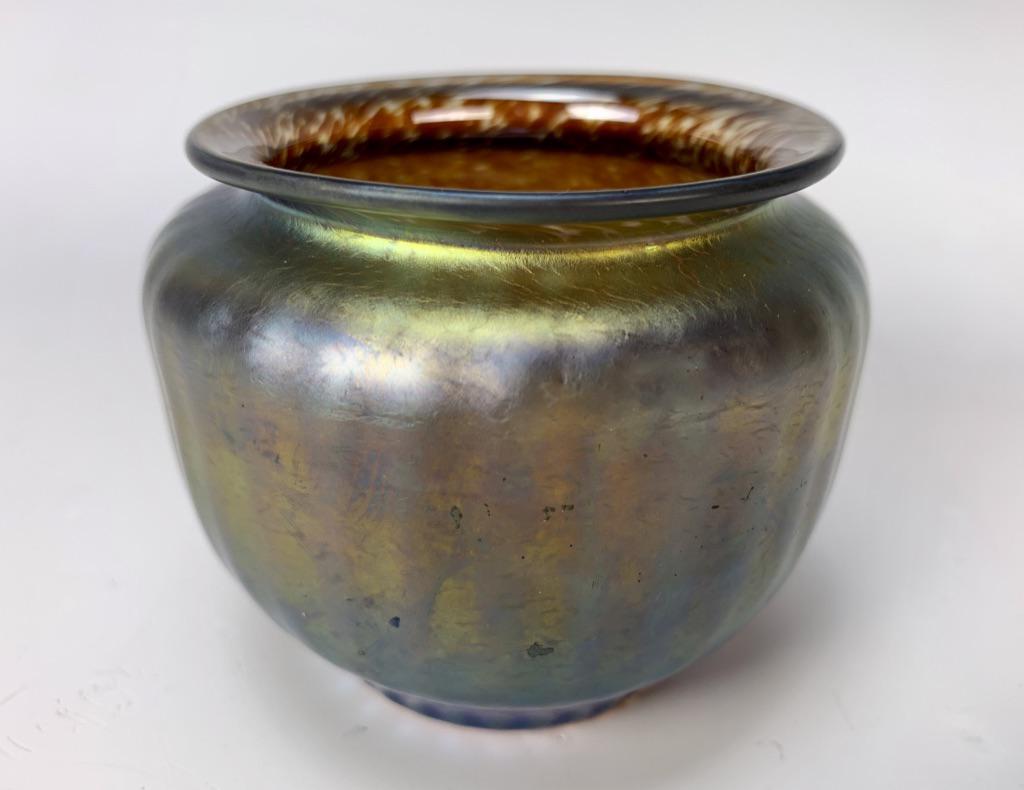 Loetz Type Iridescent Vase (1 of 3)