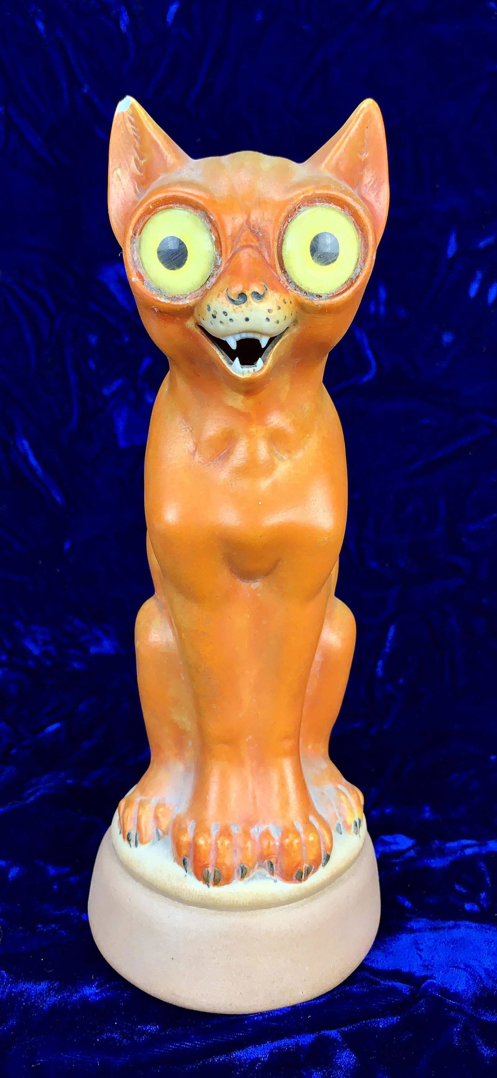 Unusual Cat with Big Eyes Night Light Circa 1930's (1 of 5)
