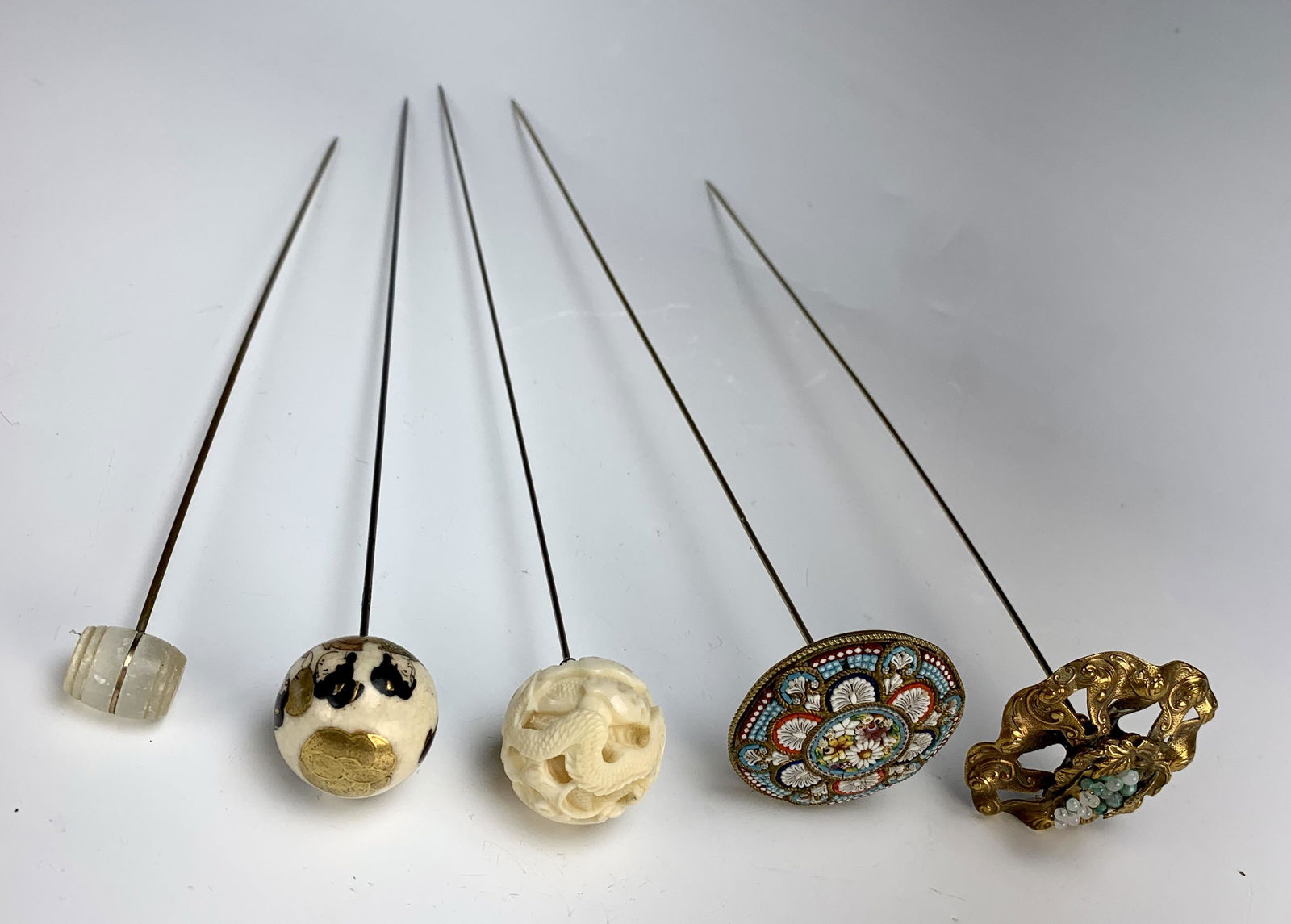 Group of 5 Antique Hatpins (1 of 7)