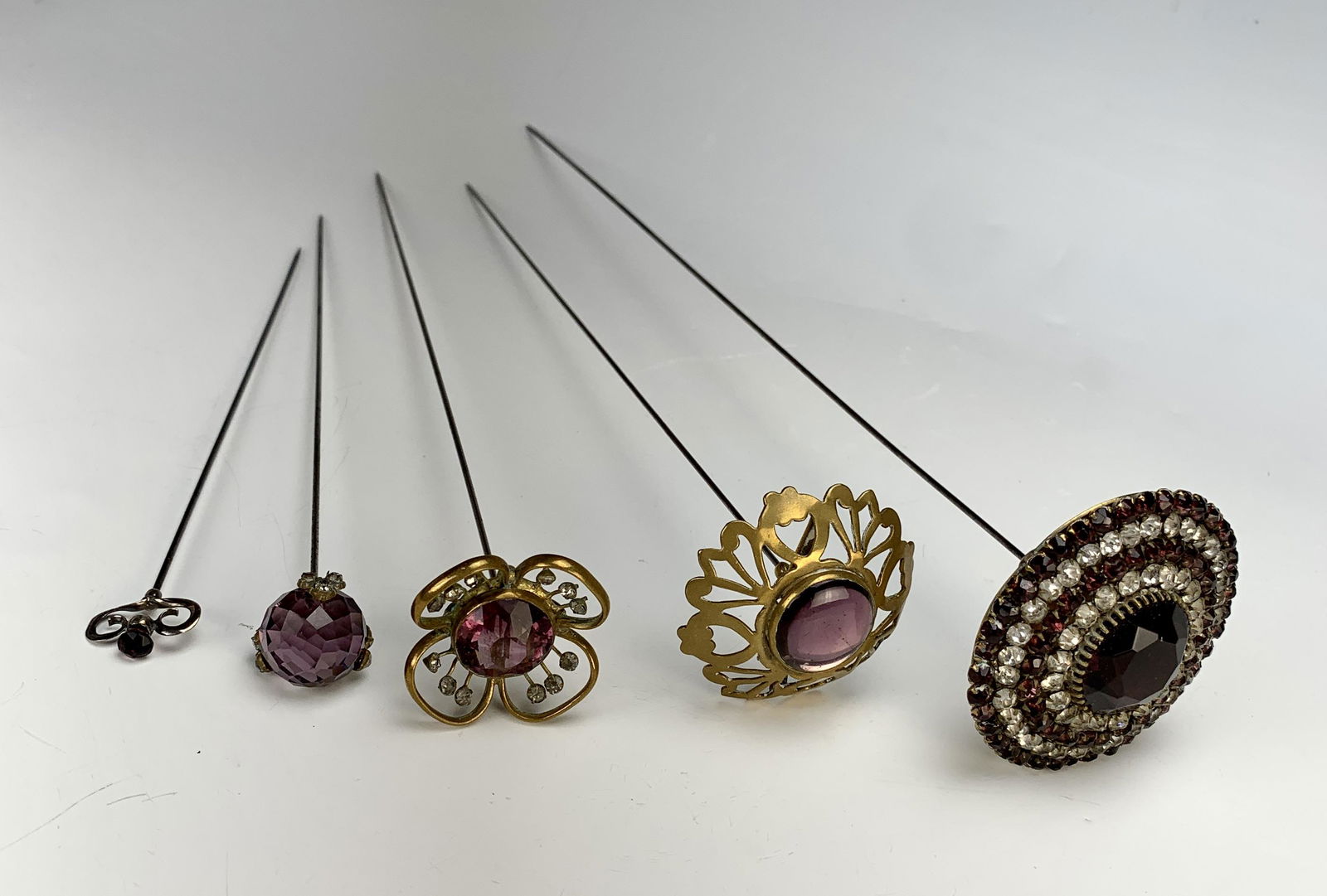 Group of 5 Antique Hatpins (1 of 2)