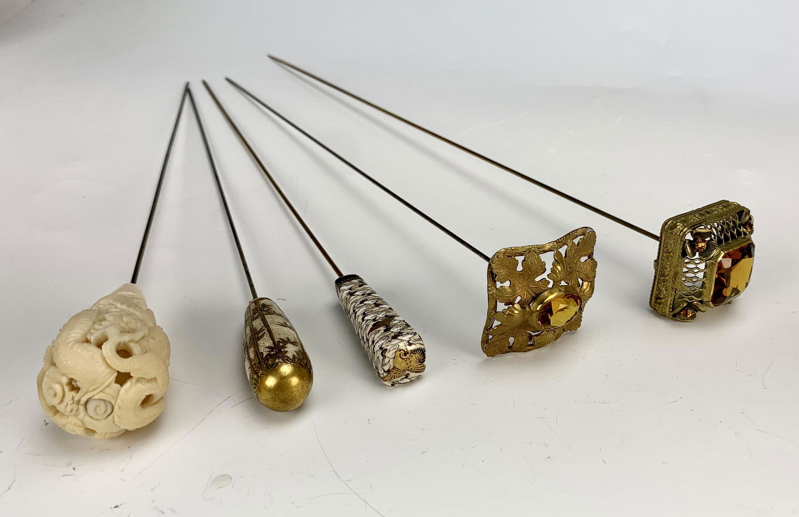 Group of 5 Antique Hatpins (1 of 4)