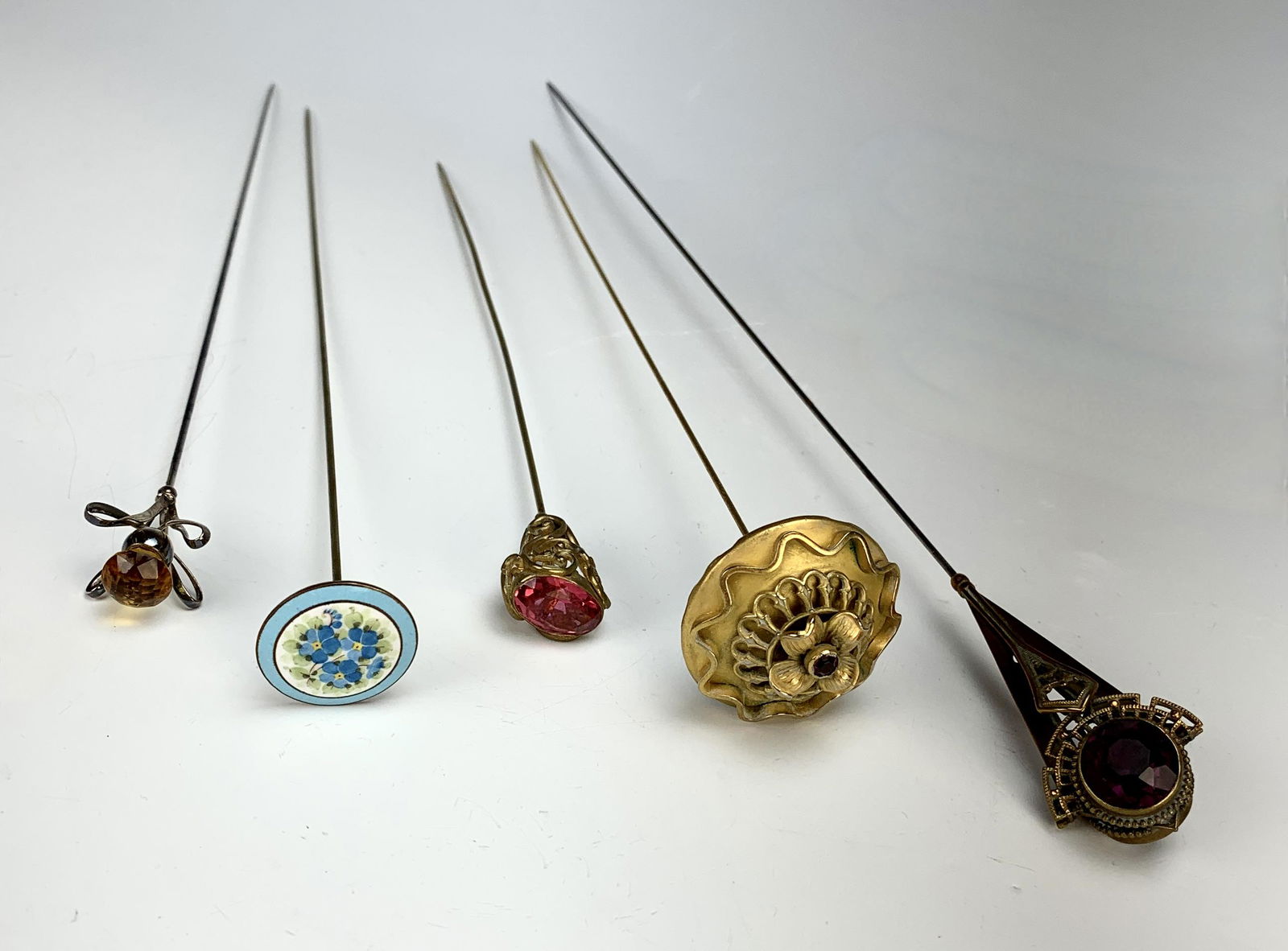 Group of 5 Antique Hatpins (1 of 2)