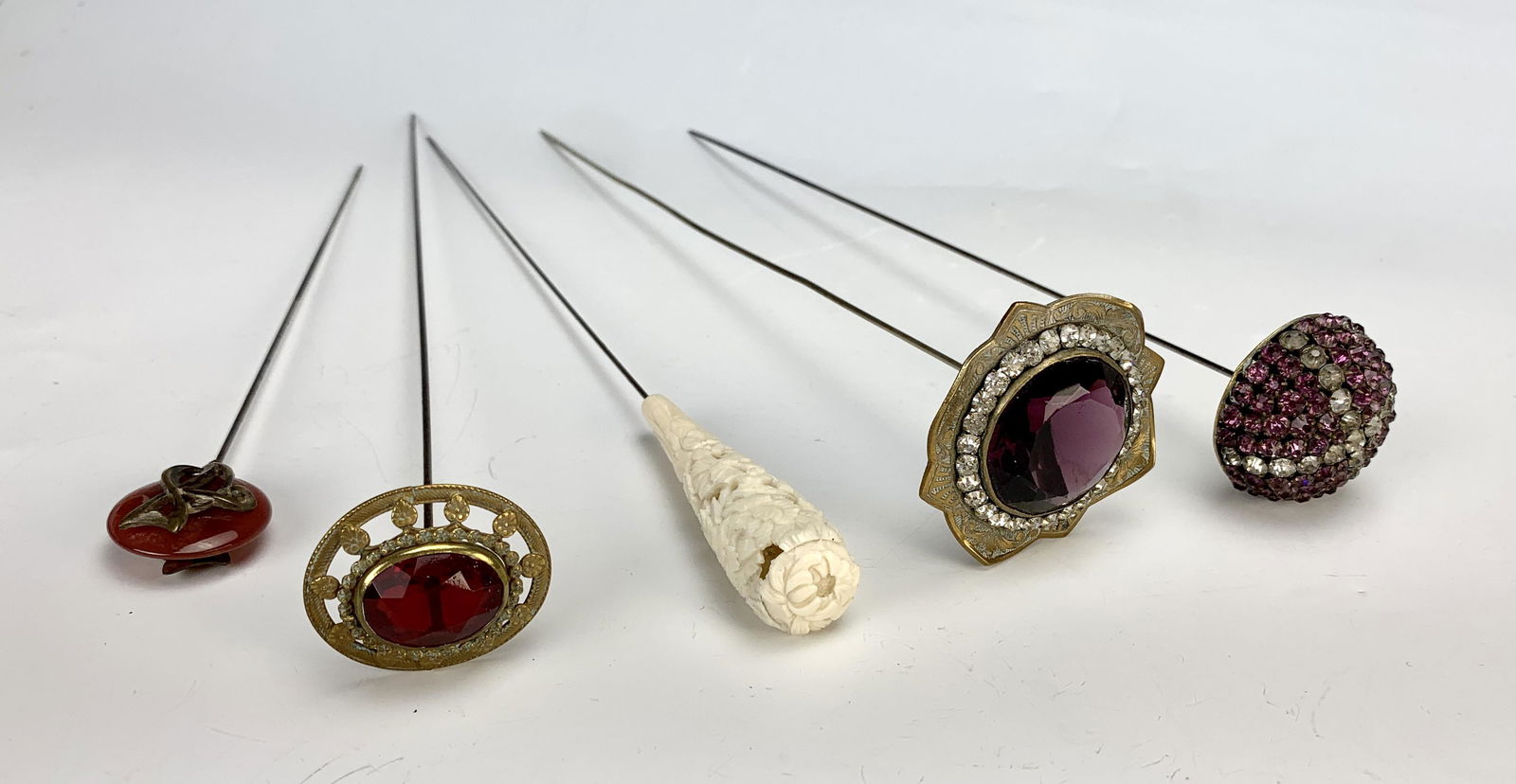 Group of 5 Antique Hatpins (1 of 2)
