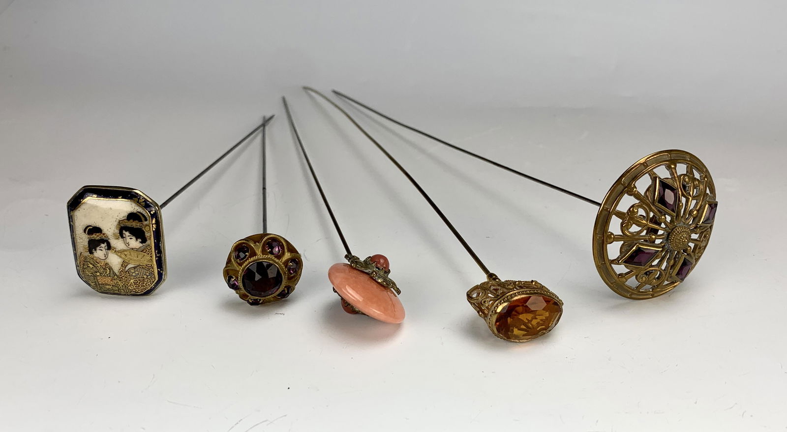 Group of 5 Antique Hatpins (1 of 2)