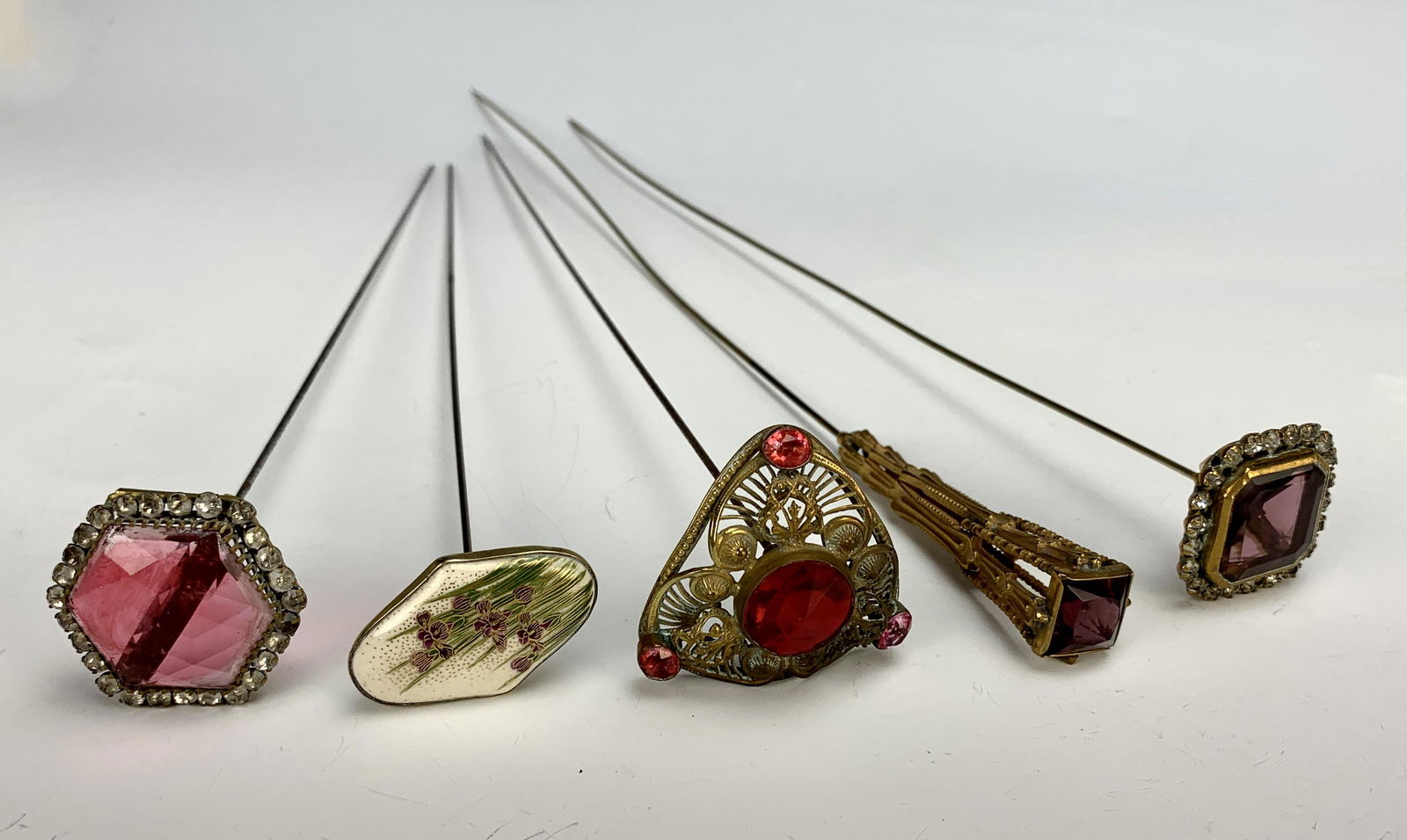 Group of 5 Antique Hatpins (1 of 2)