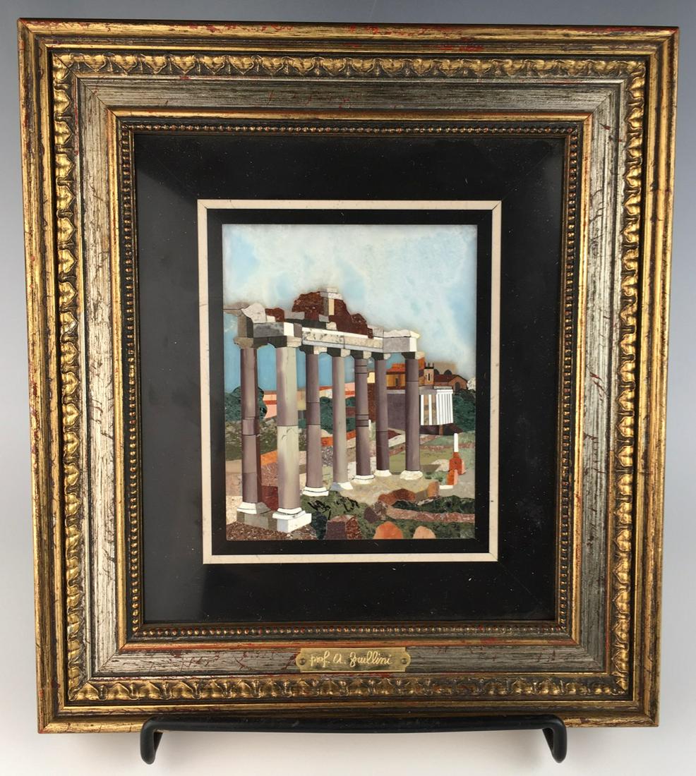 Pietra Dura Plaque "Roman Forum in Rome" (1 of 1)