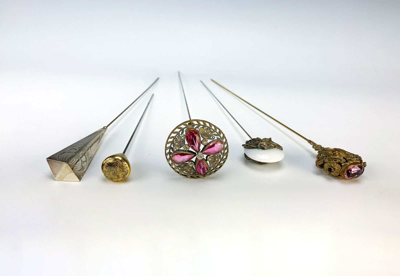 Group of 5 Antique Hatpins (1 of 8)