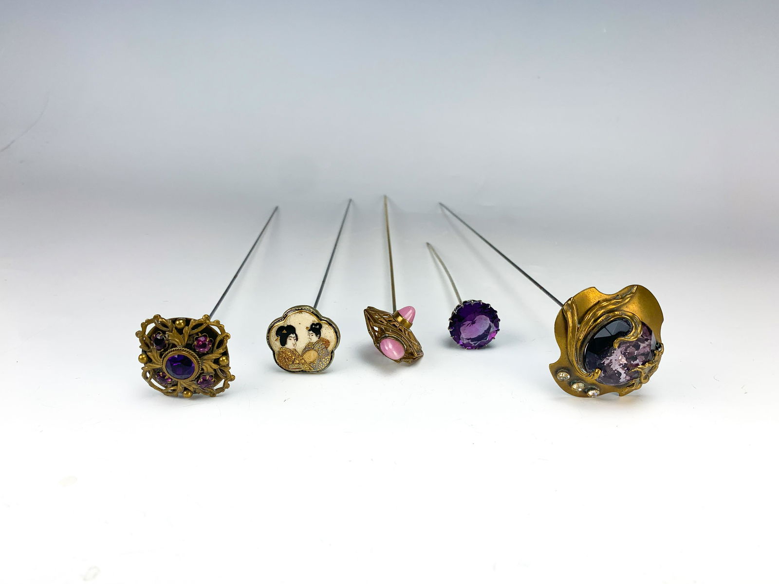 Group of 5 Antique Hatpins (1 of 7)