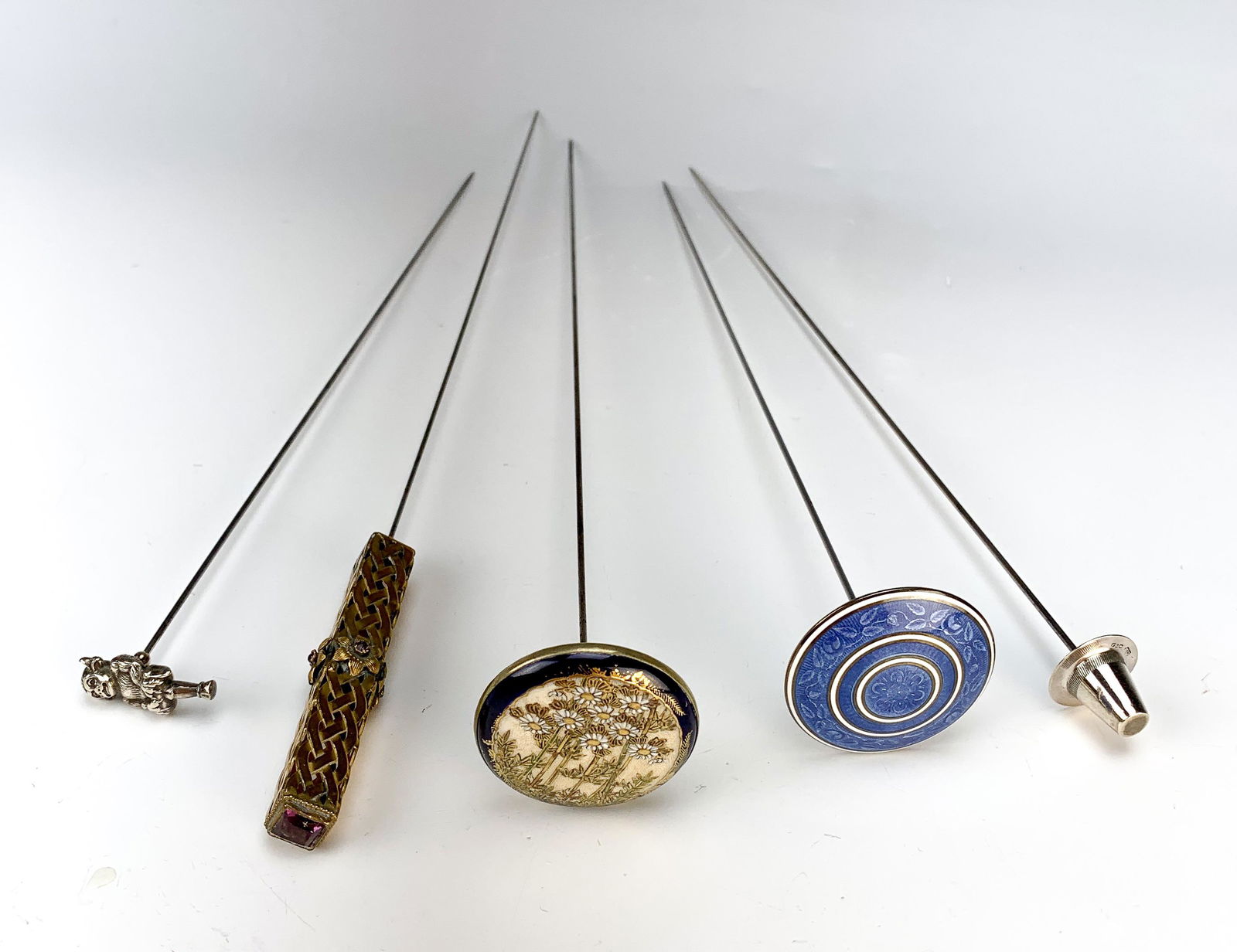Group of 5 Antique Hatpins (1 of 4)