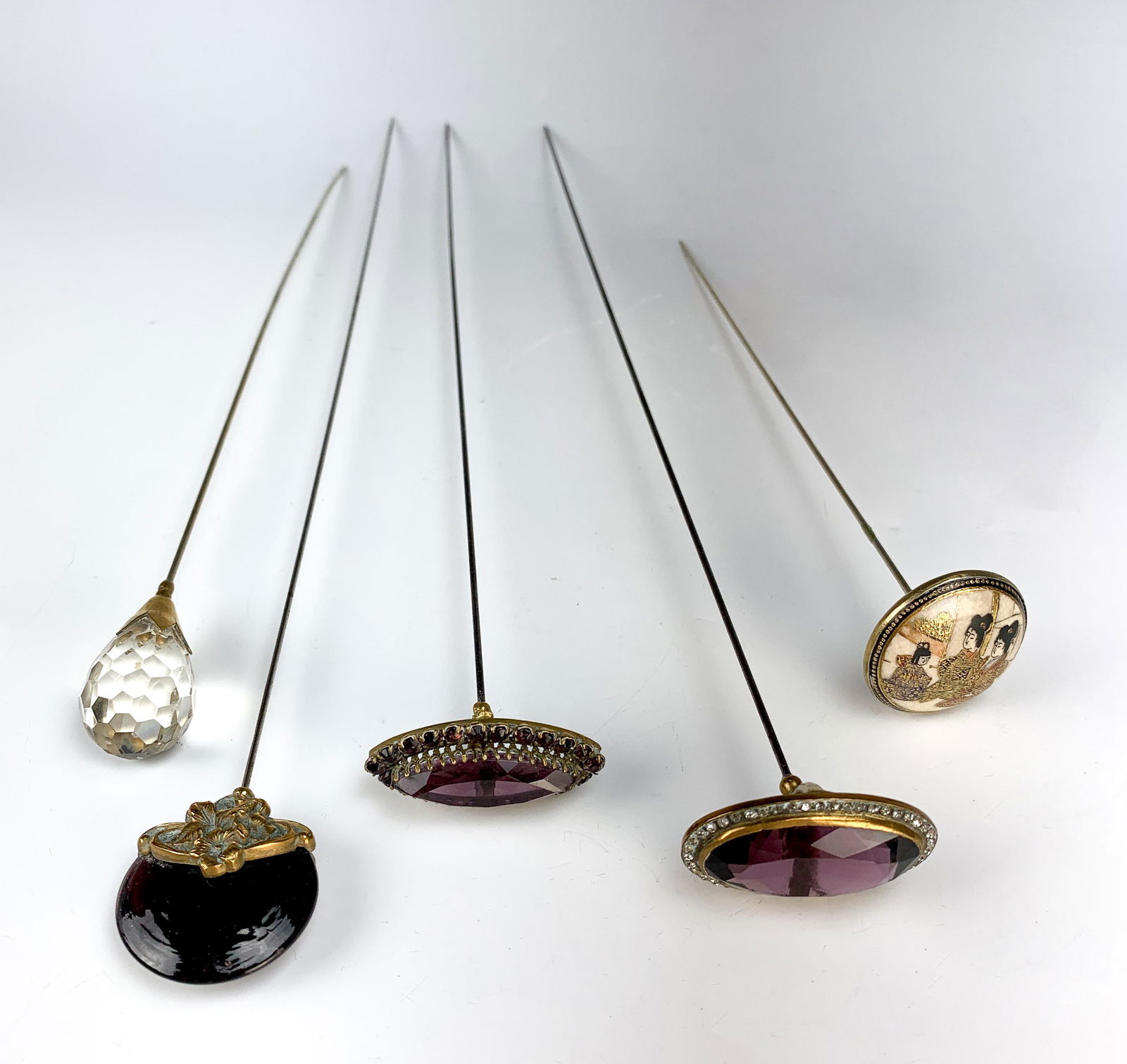 Group of 5 Antique Hatpins (1 of 6)