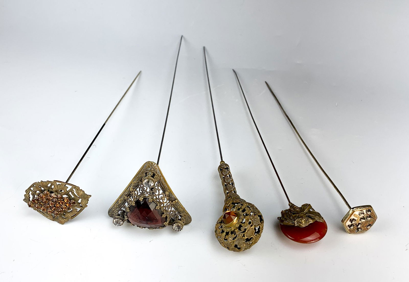 Group of 5 Antique Hatpins (1 of 6)