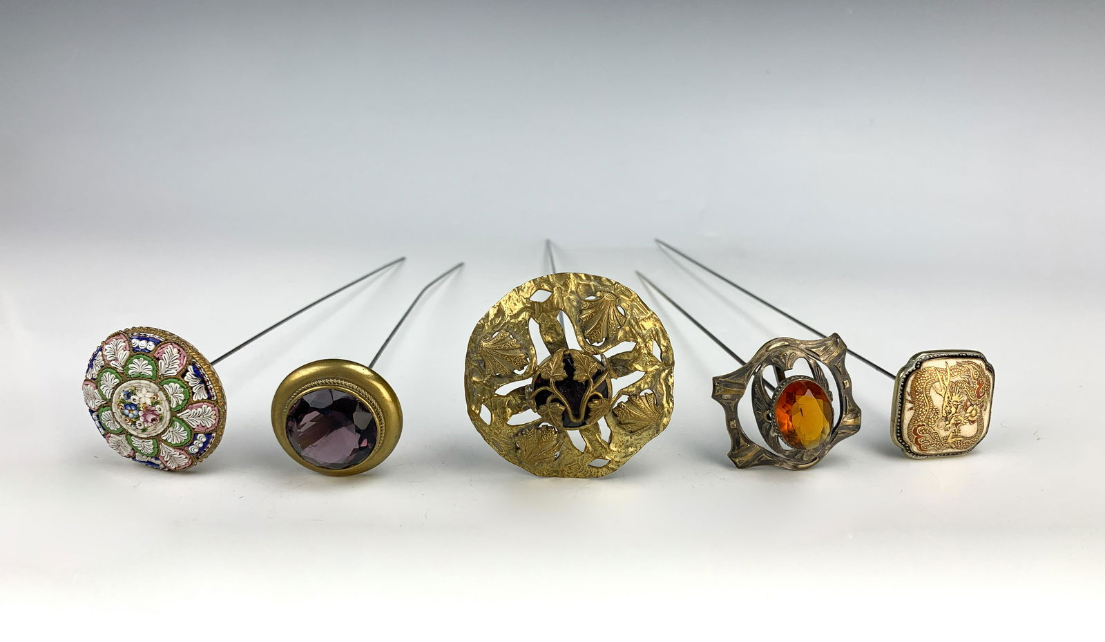 Group of 5 Antique Hatpins (1 of 5)