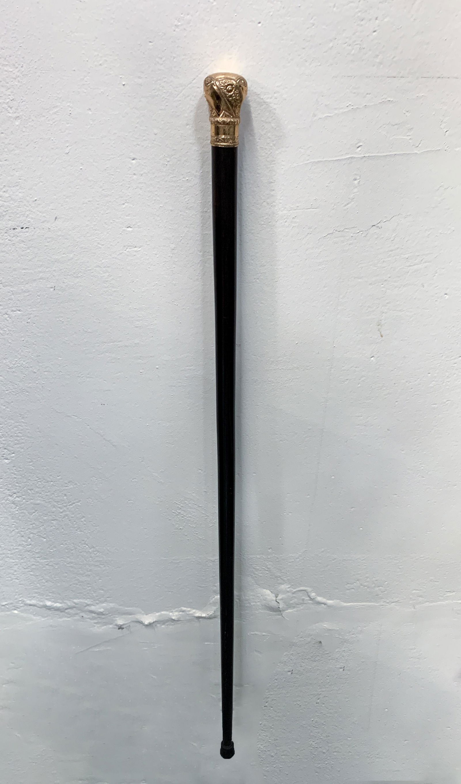 Antique Victorian Gold Filled Wood Cane/Walking St (1 of 3)