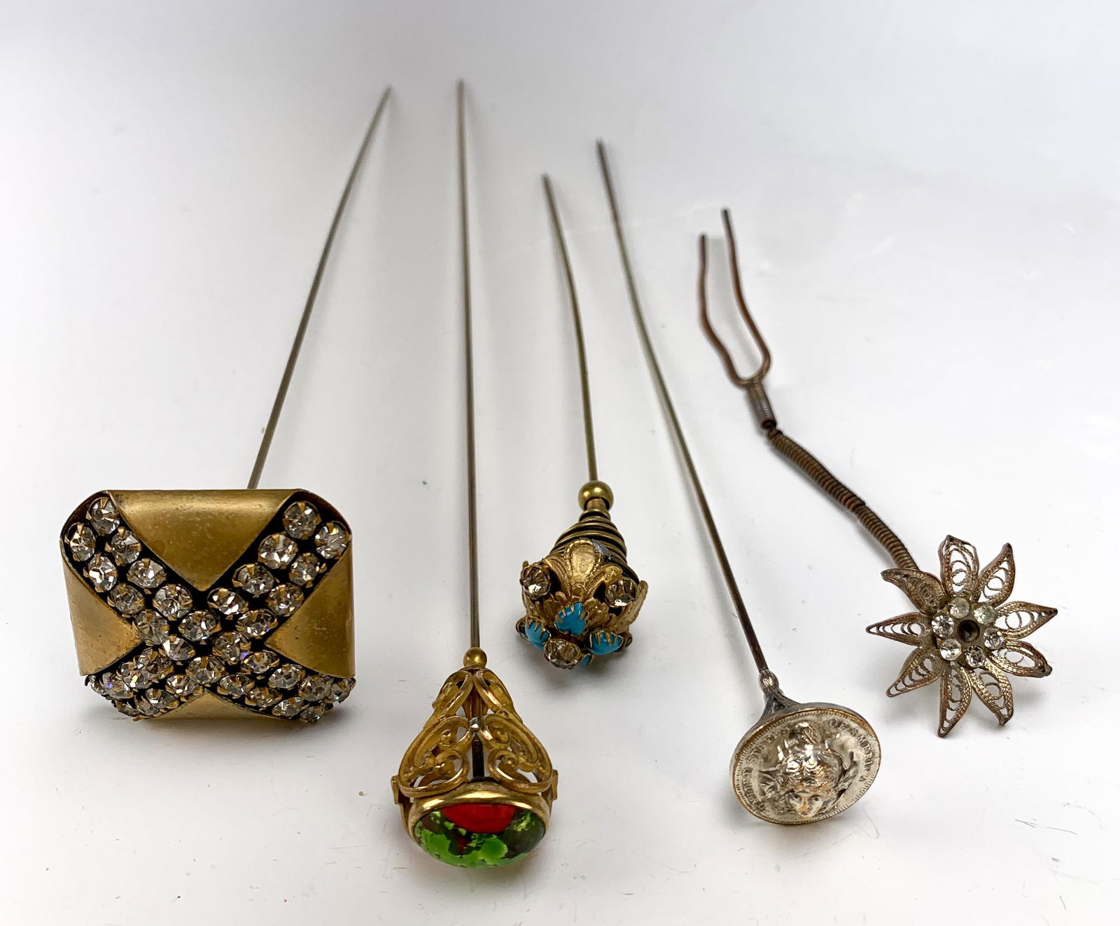 Group of 5 Vintage Hatpins (1 of 3)