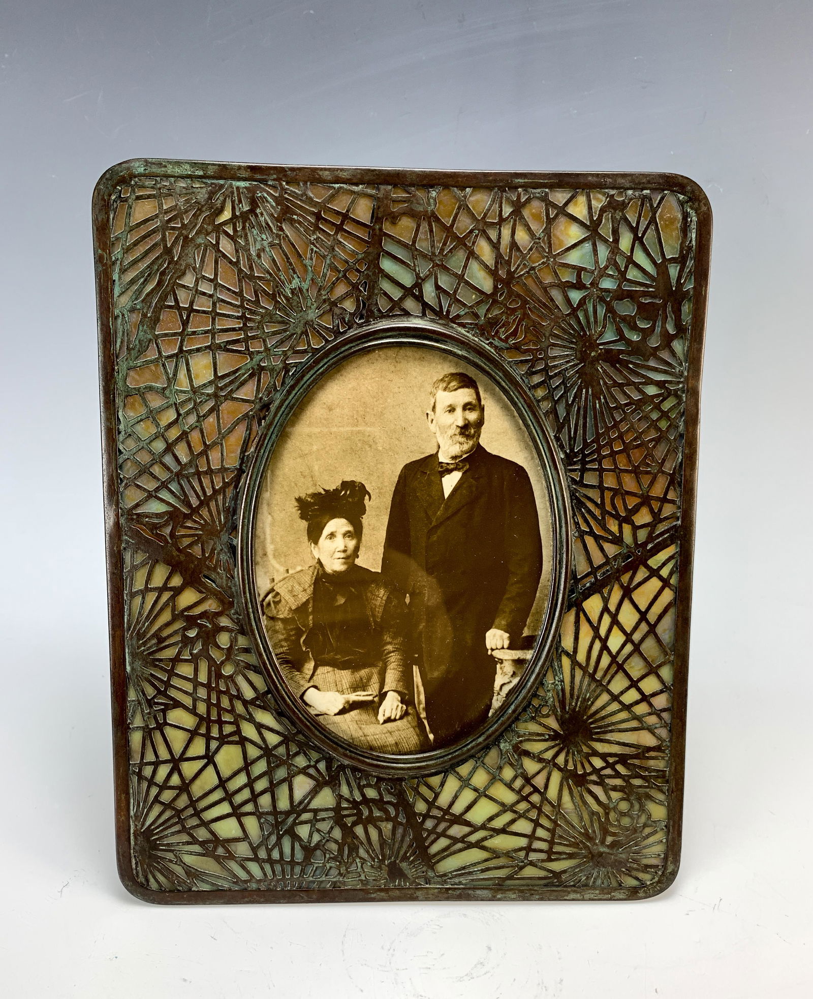 Tiffany Studios Oval Pine Needle Frame (1 of 4)