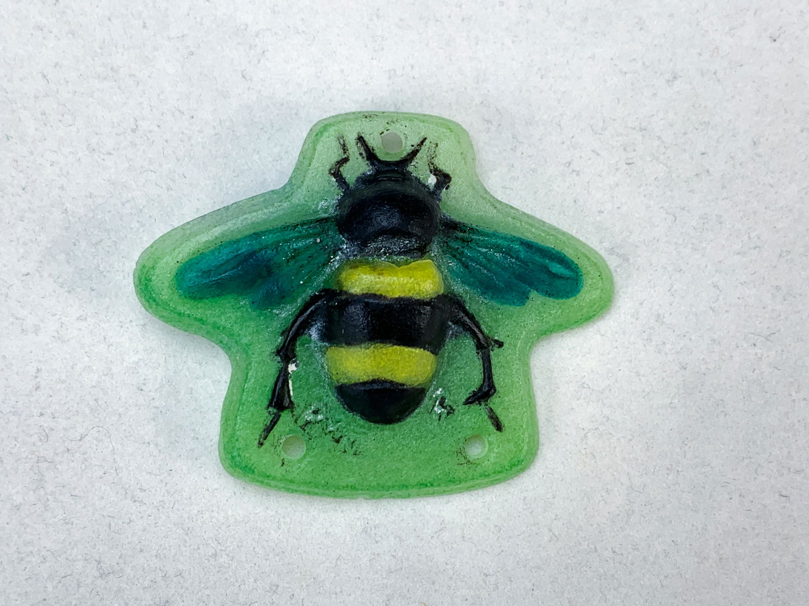 A. Walter Pate De Verre "Bumble Bee" Pendant (1 of 2)