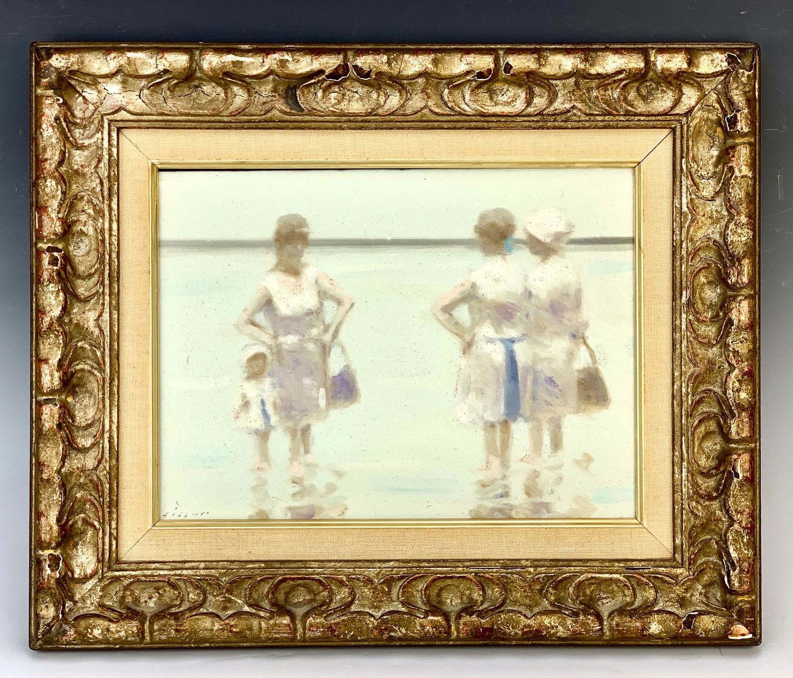 Andre Gisson  "At the Beach" Painting (1 of 4)