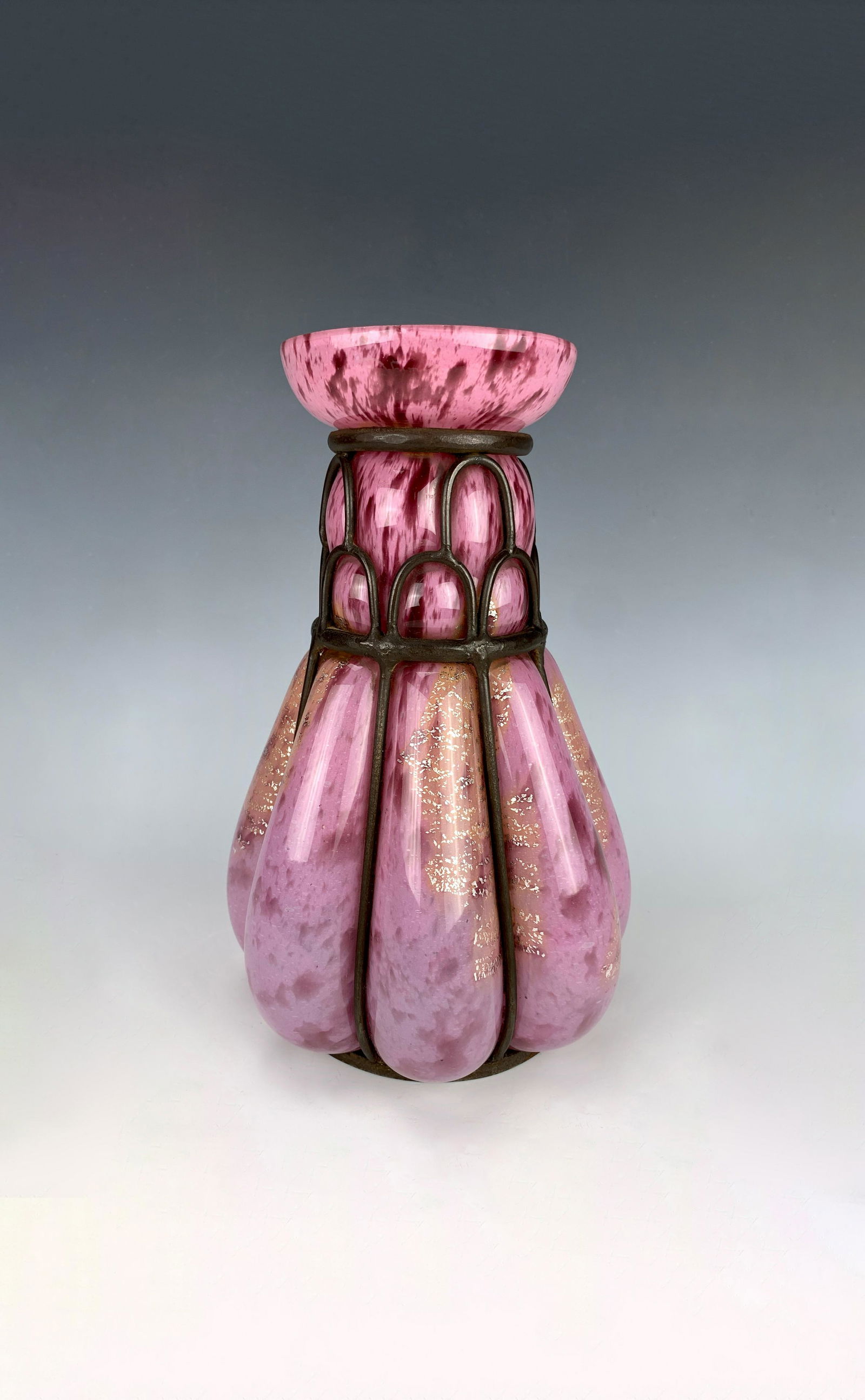 Andre Delatte Signed Art Deco Blown-Out Vase (1 of 4)