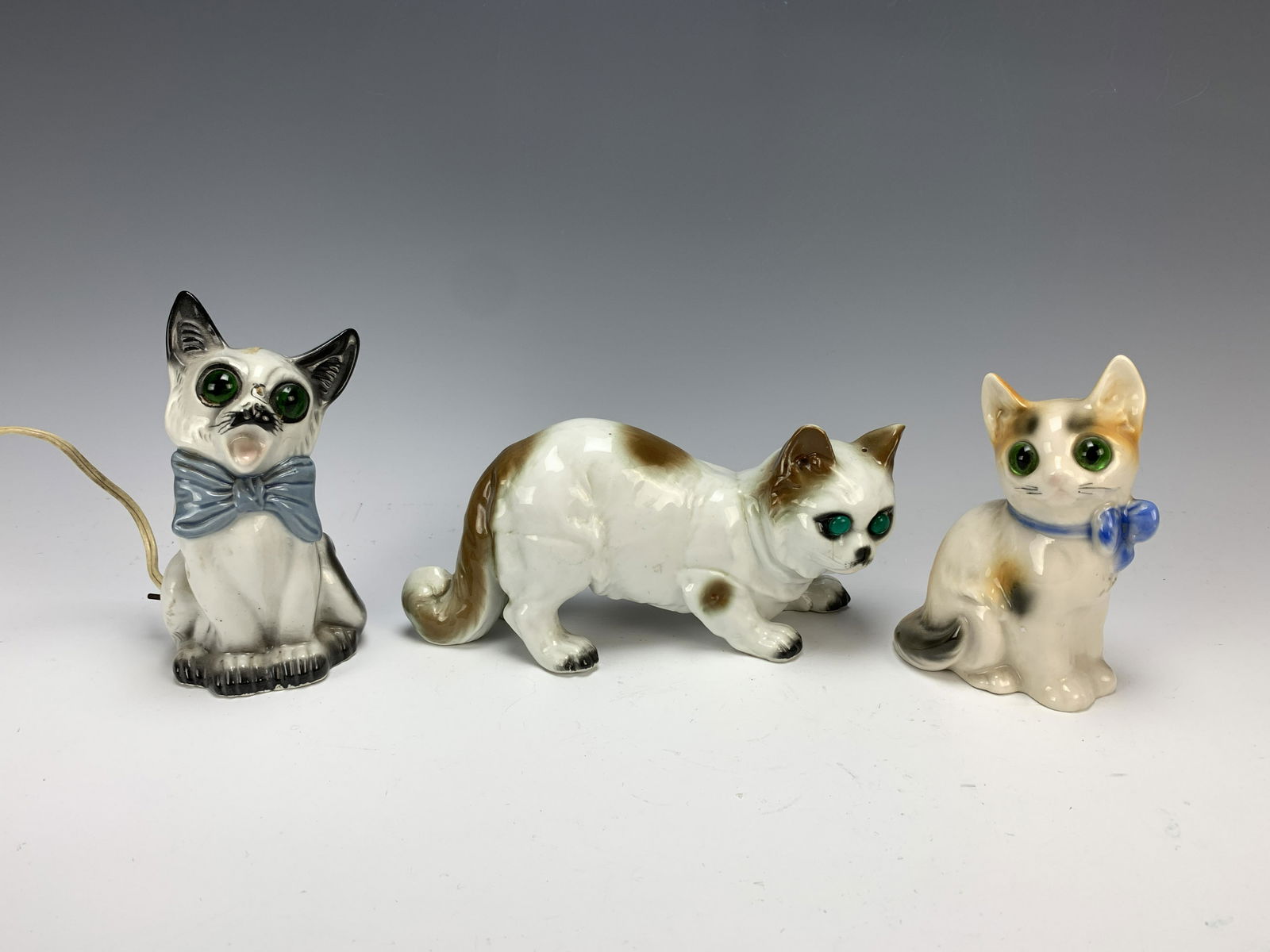 Three Vintage Porcelain Figural Cat Nightlights (1 of 3)