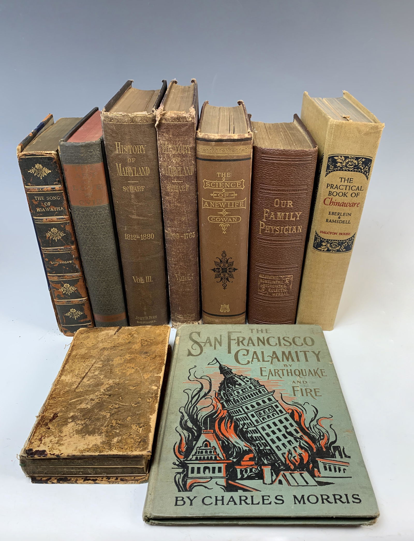 Group of 9 Old Books (1 of 1)