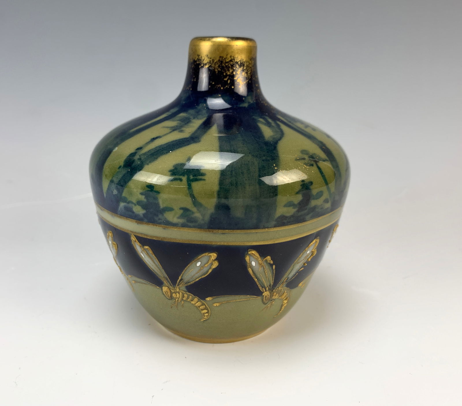 RSTK Teplitz Amphora "Wasp" Vase (1 of 5)