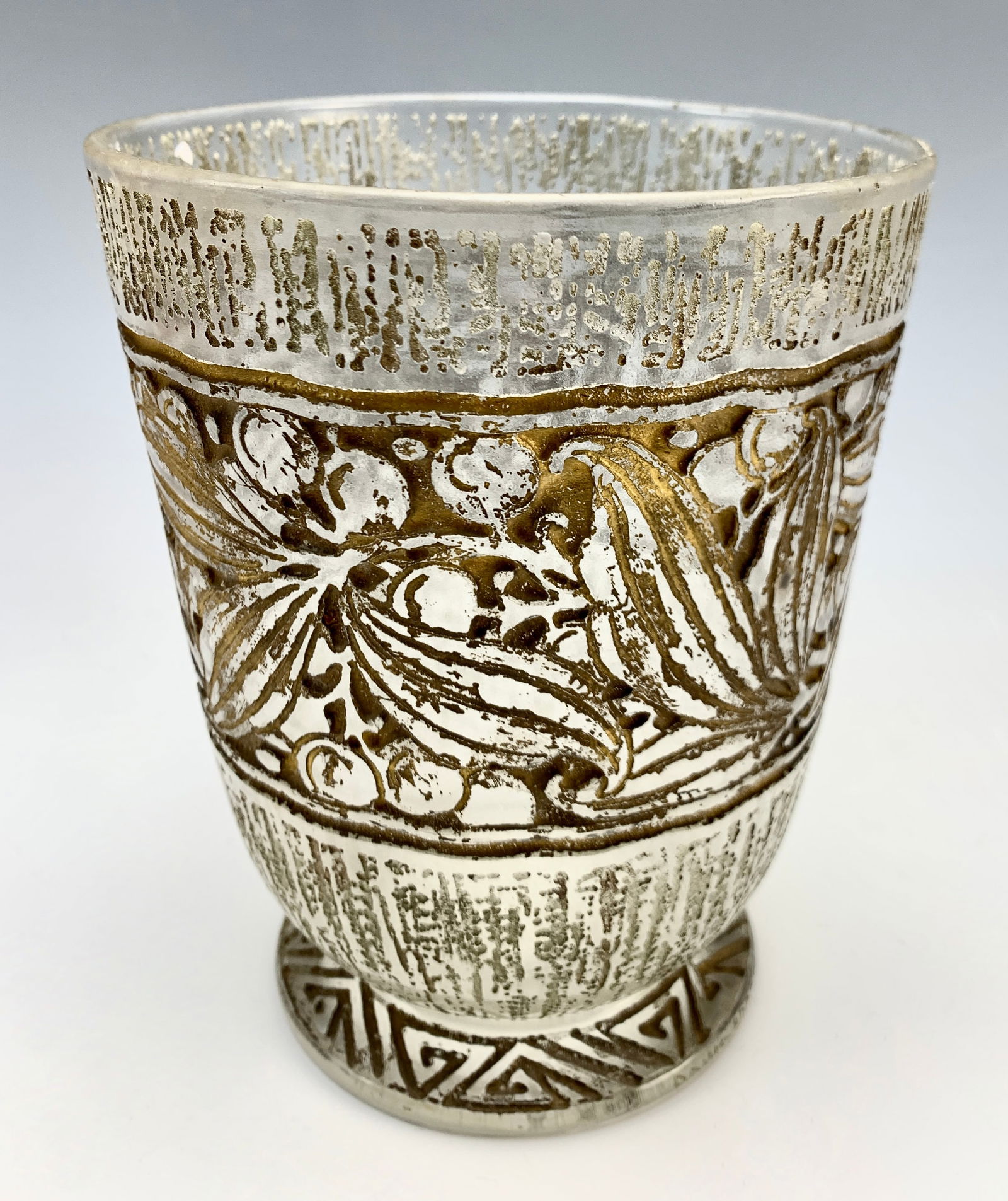 Daum Nancy Art Deco Cameo Glass Vase (1 of 5)