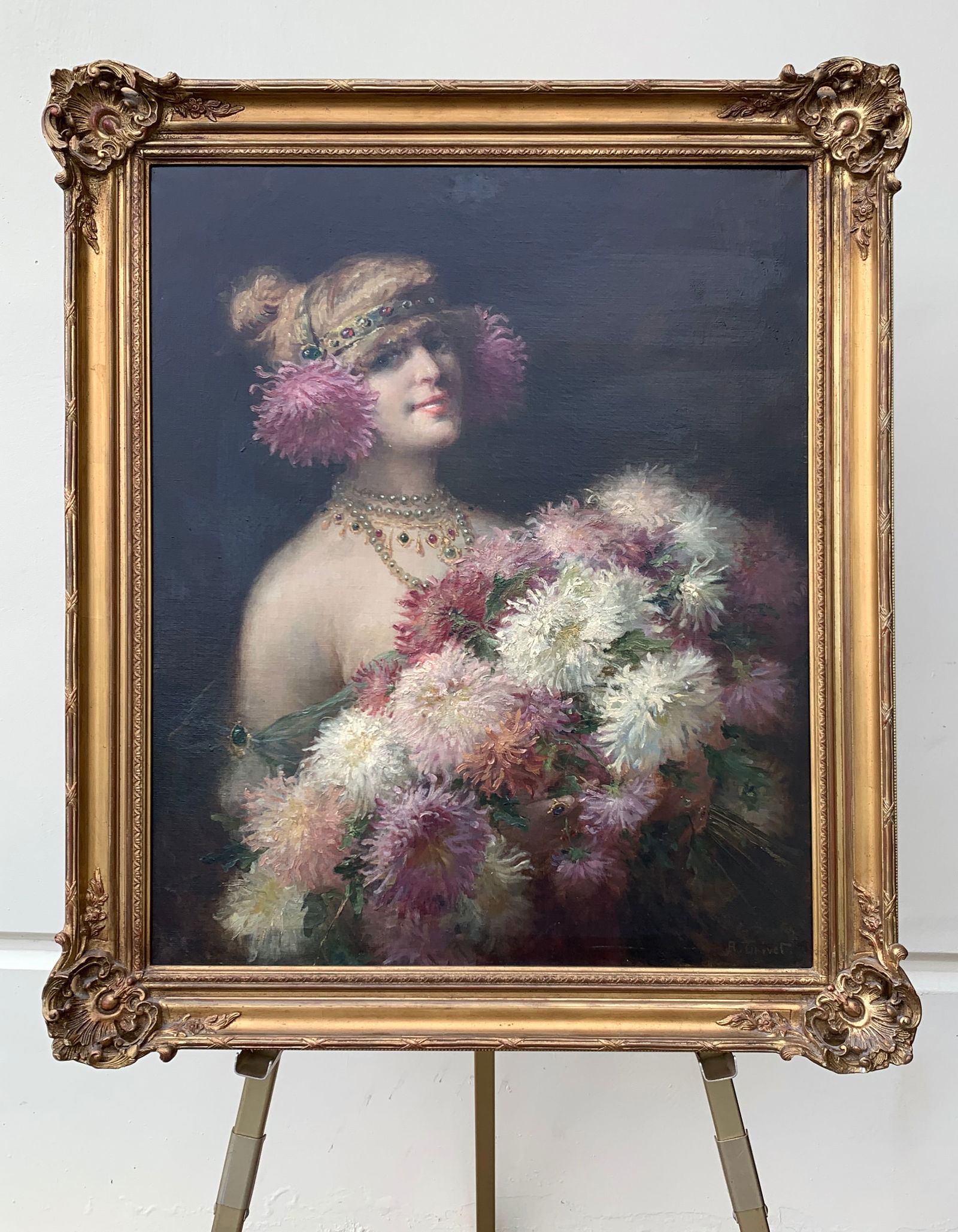 Antoine Auguste Thivet (1856-1927) "Chrysanthemum" (1 of 4)