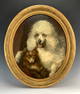 Adele de Laporte (1842-1870) "Poodle & Friend"