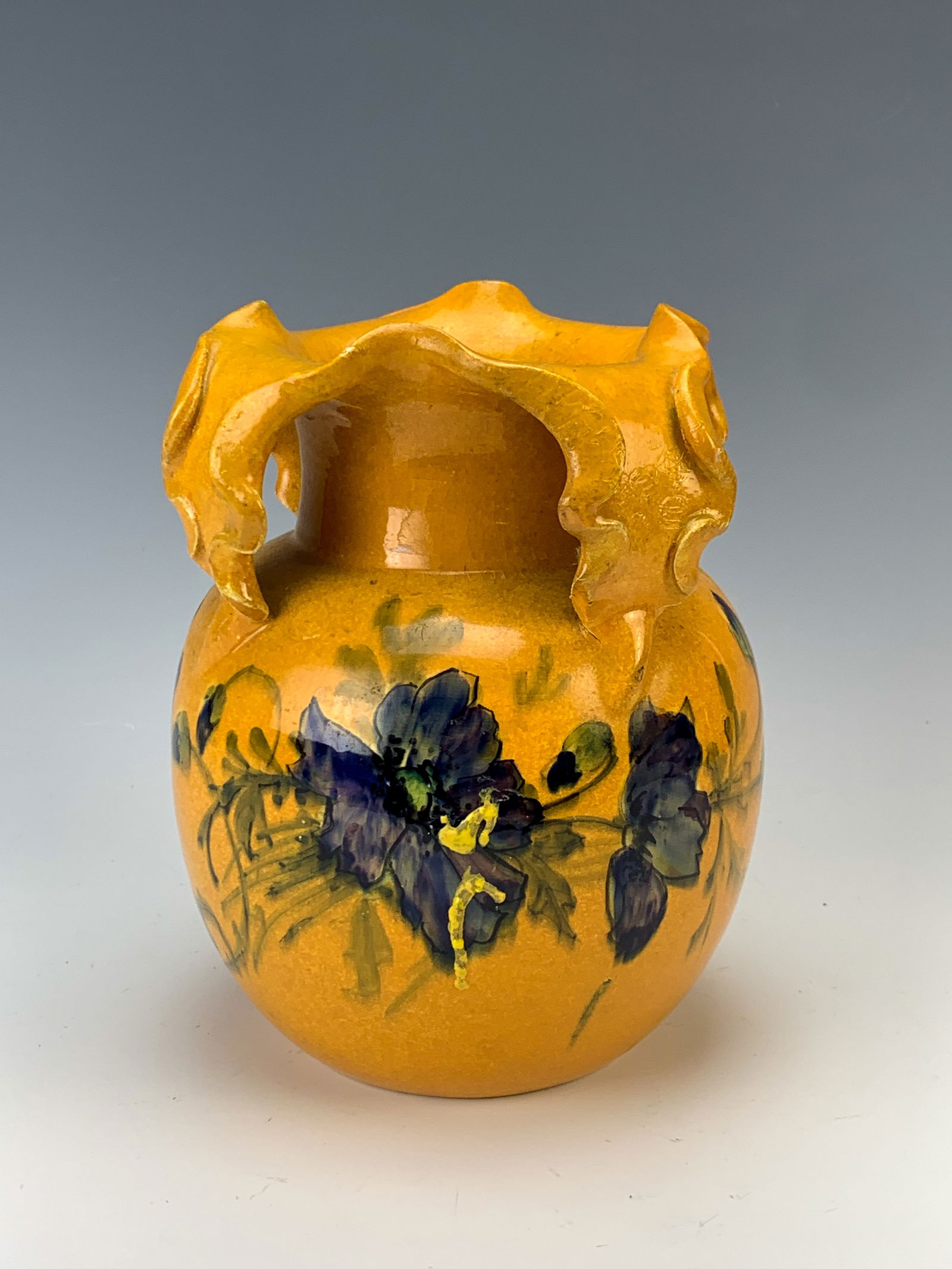 Clement Massier (1844-1917) Four Handle Vase (1 of 3)