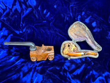 High Wheel Bicycle Meerschaum Chariot Holder