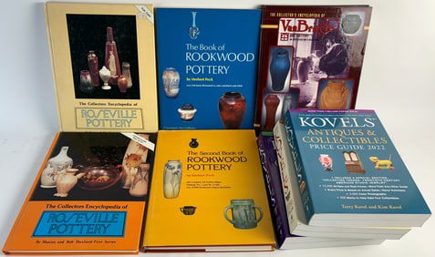 Lot of 8 Art Pottery & Kovel Price Guide Books