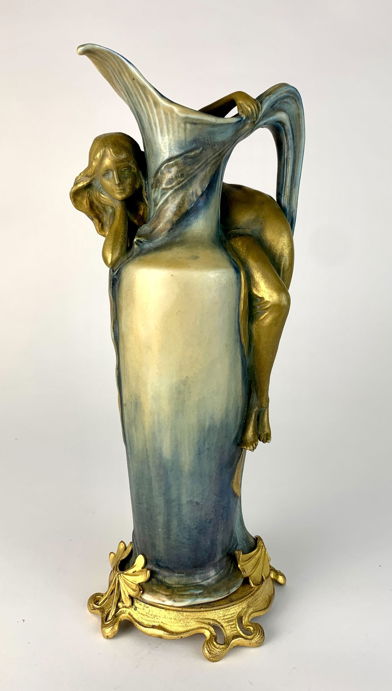 Ernst Wahliss Figural Art Nouveau Vase sgd (1 of 6)