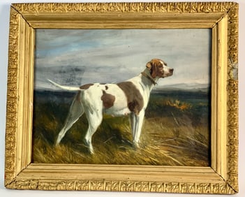 Antique Portrait of a Gun Dog, English School