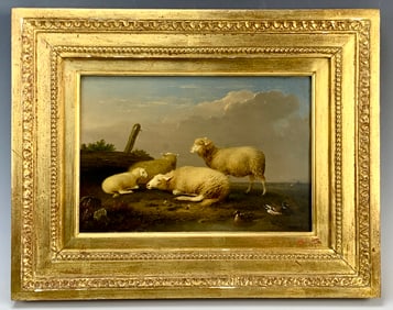 Francois Van Severdonck "Sheep in Meadow"