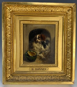 Henriette Ronner-Knip Dog Painting