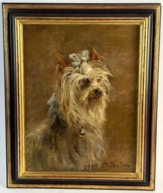 Alexandra D'Alheim Dog Painting of a Yorkie