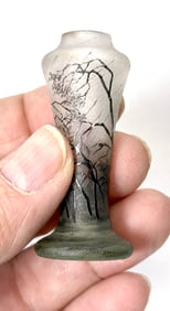 Rare Daum Nancy "Rain" Cabinet Art Glass Vase