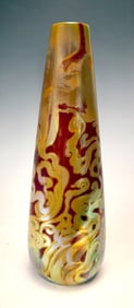 Clement Massier Iridescent Ceramic Vase
