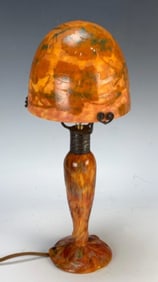 Daum Nancy Cameo Glass Lamp C.1900